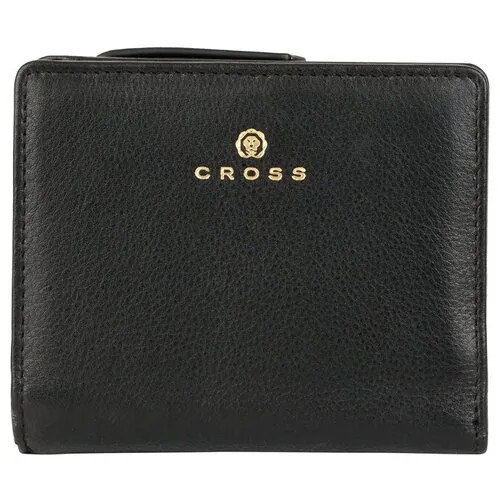Кошелёк Cross Monaco, кожа наппа, черный, 11x9x2,5 см