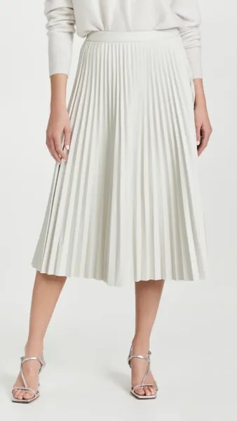 Юбка Proenza Schouler White Label Faux Leather Pleated, белый