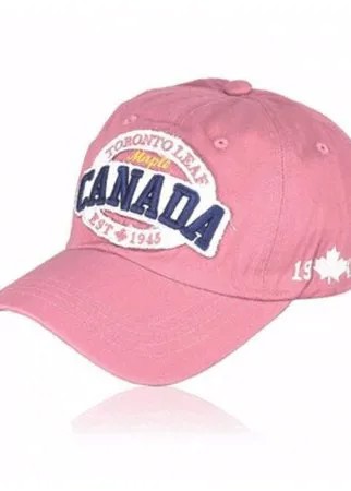 Бейсболка женская Be Snazzy CAD-0005 с нашивкой Canada. Цвет розовый. Размер 56-60