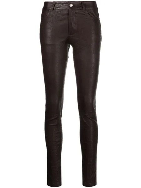Брюки скинни Phlame Zadig&Voltaire, коричневый