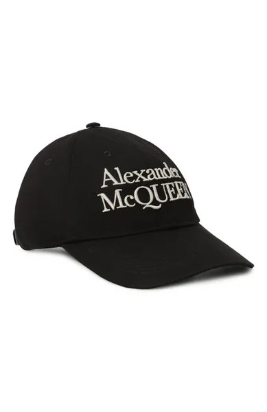 Хлопковая бейсболка Alexander McQueen