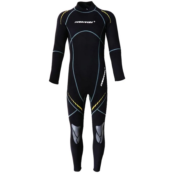 Мужской гидрокостюм 3 мм, полный костюм для дайвинга, купальный комбинезон, защитный черный