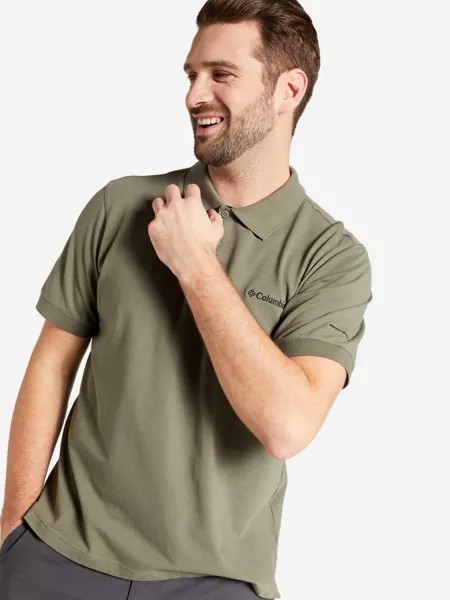 Поло мужское Columbia Cascade Range Solid Polo, Зеленый