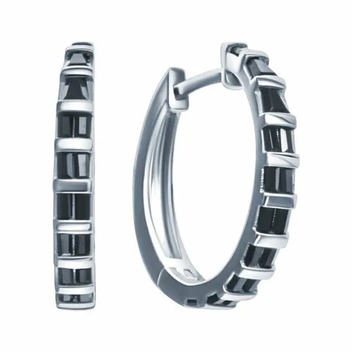 Серьги ELEMENT47, серебро, 925 проба, шпинель