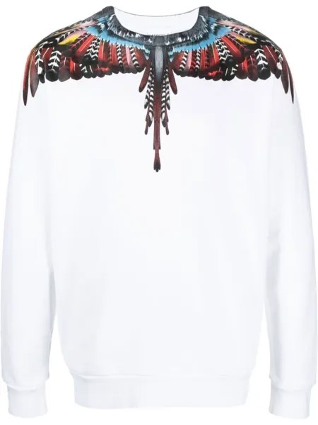 Marcelo Burlon County of Milan толстовка с принтом Grizzly Wings, белый