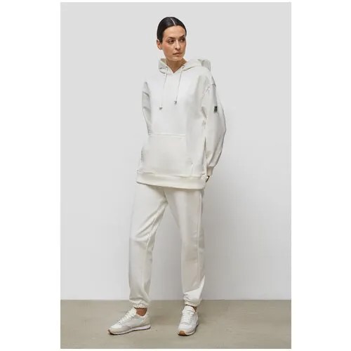 Костюм Baon, худи и брюки, повседневный стиль, свободный силуэт, карманы, капюшон, размер 52, белый