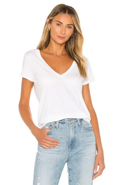 Футболка Nation LTD Blair Ultra Deep V, белый