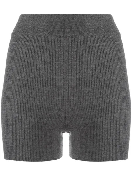 Облегающие шорты в рубчик Cashmere In Love, серый