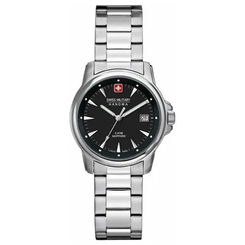 Наручные часы Swiss Military Hanowa Swiss Military Hanowa 06-7230.7.04.007, серебряный, черный