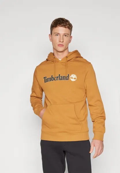 Толстовка Kennebec River Linear Logo Hoodie Timberland, цвет wheat boot