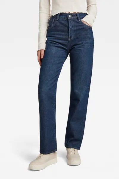Прямые джинсы Victoria с высокой талией G-Star Raw, синий