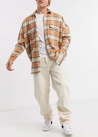 Джинсы со вставками цвета экрю Dickies Garyville-Белый
