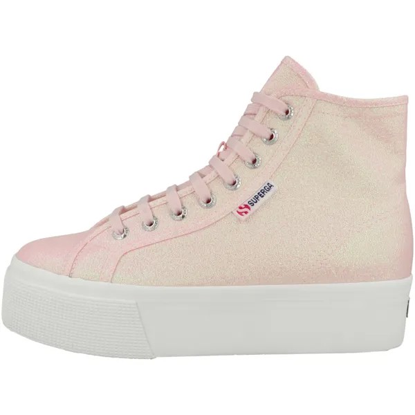 Кроссовки Superga mid 2708 Hi Top Lame, розовый