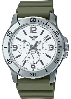 Японские наручные  мужские часы Casio MTP-VD300-3B. Коллекция Analog