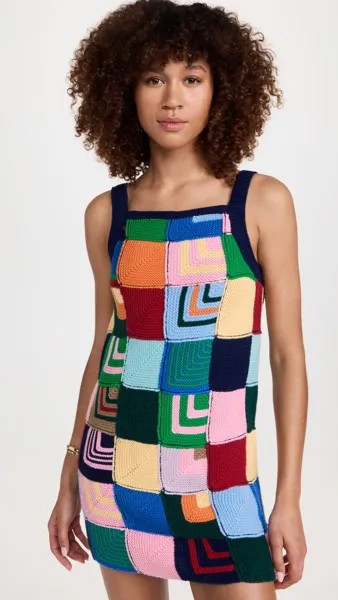 Платье RE/DONE Patchwork, разноцветный