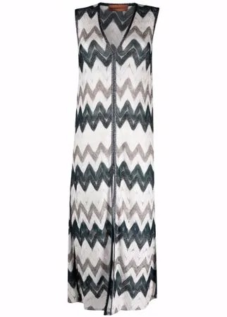 Missoni Mare платье-туника длины макси с узором зигзаг