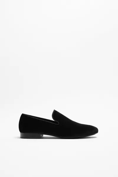 Слиперы мужские ZARA 197325 черные 46 RU (доставка из-за рубежа)