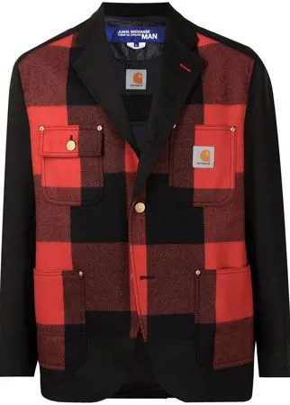 Junya Watanabe MAN пиджак в клетку из коллаборации с Carhartt