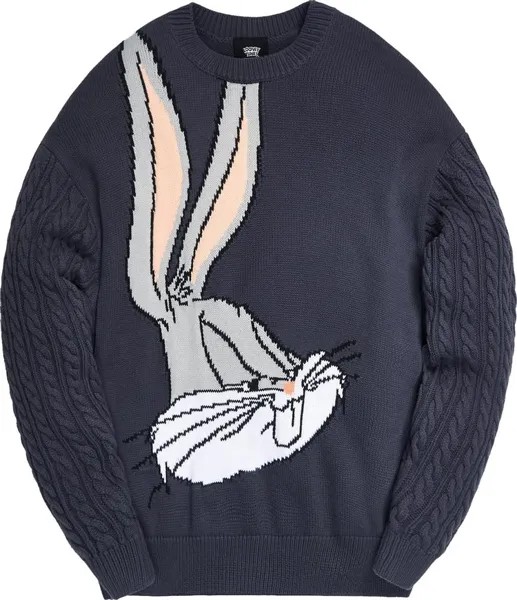 Толстовка Kith x Looney Tunes Bugs Bunny Crewneck 'Shark', синий