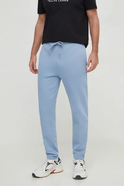 Спортивные брюки из хлопка Polo Ralph Lauren, синий
