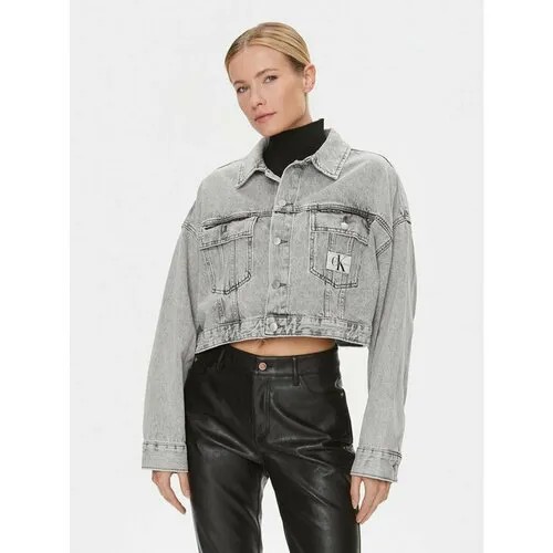 Джинсовая куртка Calvin Klein Jeans, размер L [INT], серый