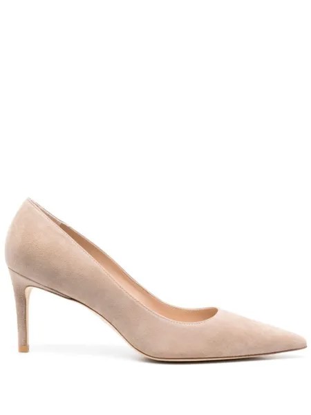 Stuart Weitzman туфли с заостренным носком, нейтральный цвет