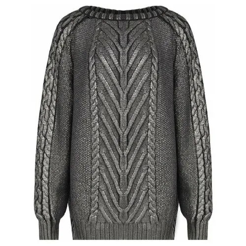 Свитер Alberta Ferretti, шерсть, размер 48, серый