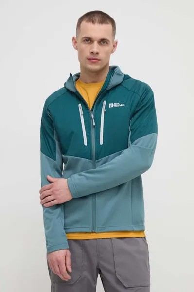 Спортивная куртка Alpgrat Pro Ins Fz Jack Wolfskin, зеленый