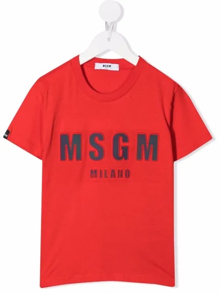 MSGM Kids футболка с логотипом