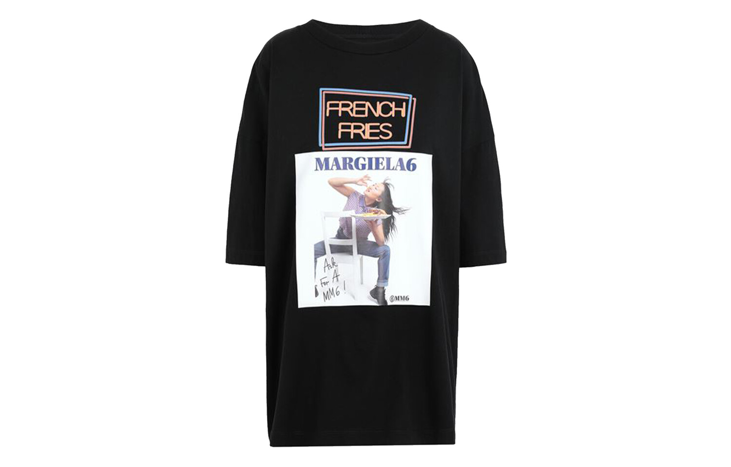 Футболка унисекс черная Mm6 Maison Margiela, черный