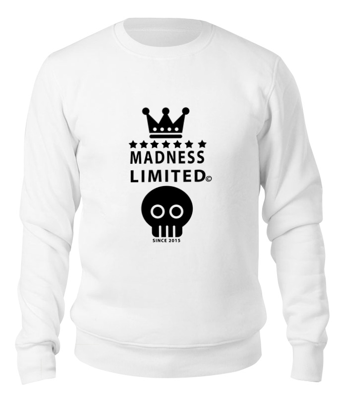 Свитшот унисекс Printio Madness черный 2XL