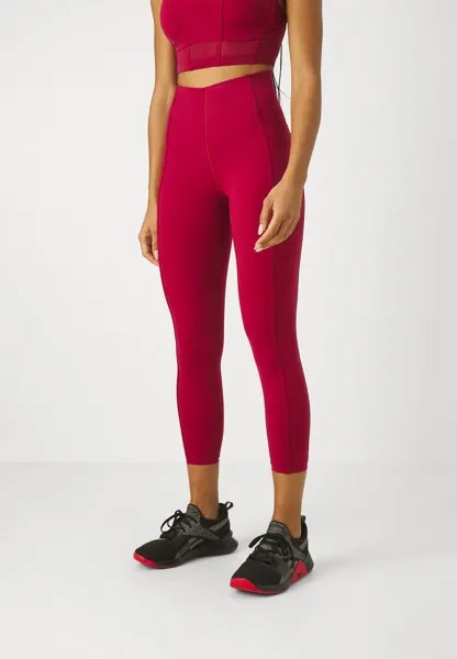 Тайтсы Power High Waist 7/8 Contour Leggings Sweaty Betty, цвет vamp red