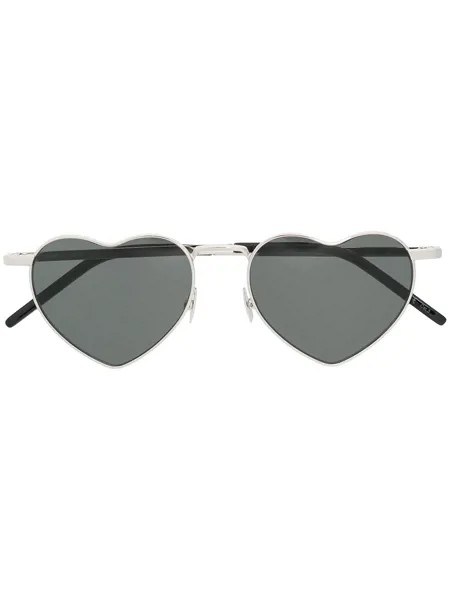 Saint Laurent Eyewear солнцезащитные очки с оправой в форме сердца