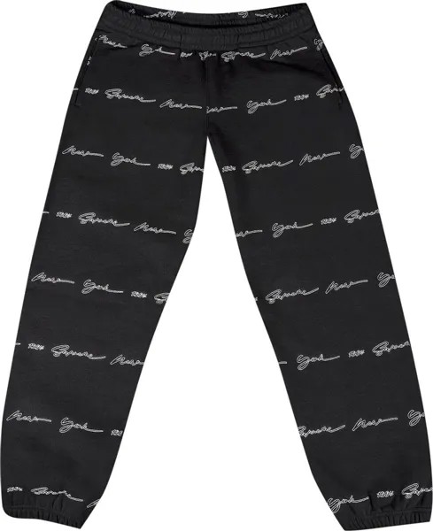Спортивные брюки Supreme Script Stripe Sweatpant 'Black', черный
