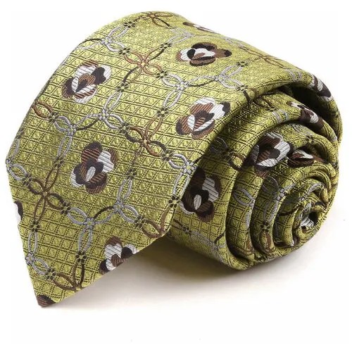 Красивый пастельно-желтый галстук Emilio Pucci 66828
