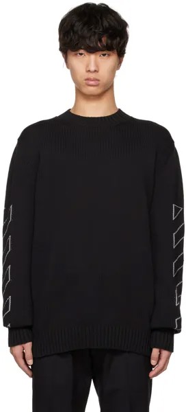 Черный жаккардовый свитер Off-White