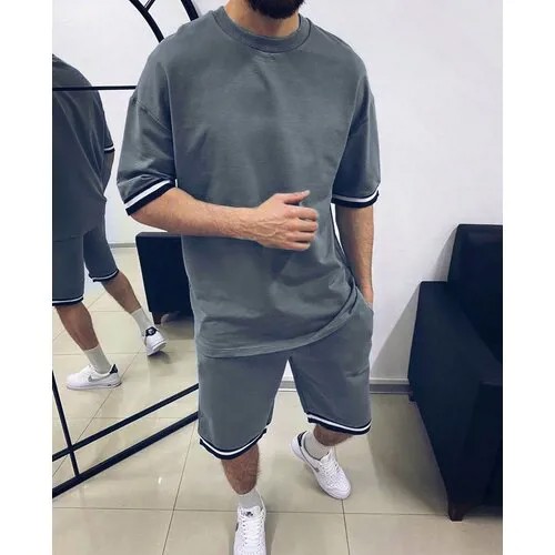 Костюм спортивный Jools Fashion, размер 48, серый