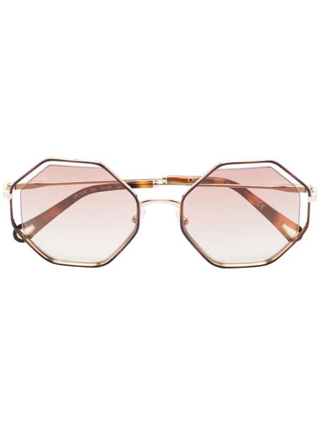 Chloé Eyewear солнцезащитные очки Dree в восьмиугольной оправе