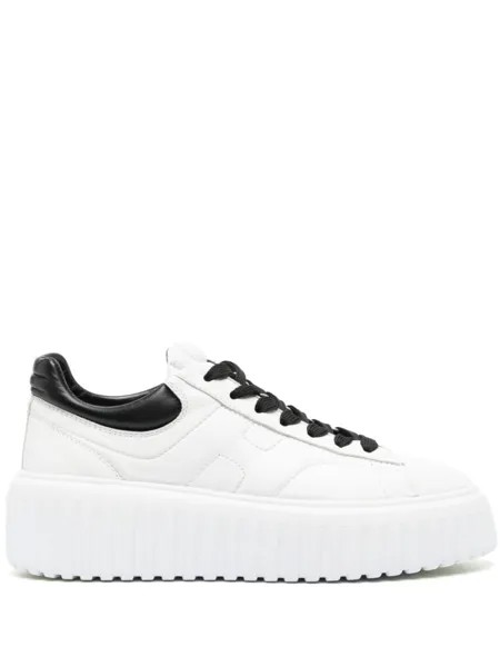 Кроссовки Hogan with Embroidered Logo, белый/черный