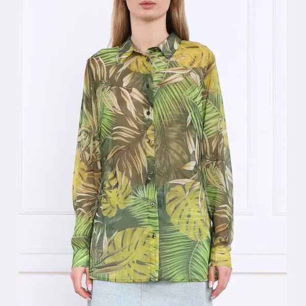 Рубашка стандартного кроя Guess, зеленый