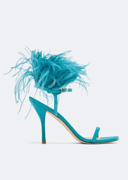 Сандалии STUART WEITZMAN Plume 100 sandals, синий