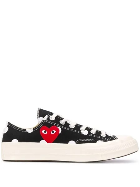 Comme des Garçons кеды с логотипом, черный