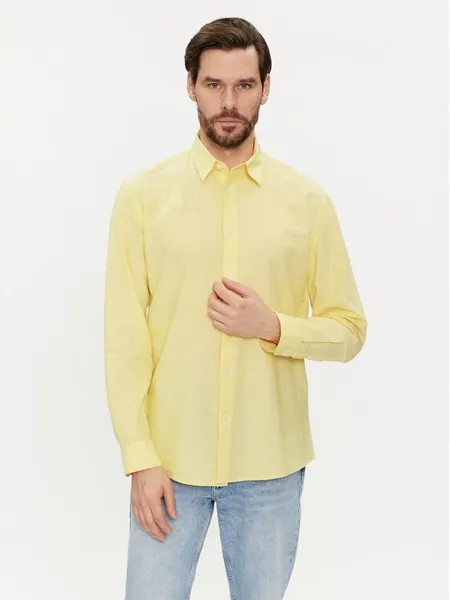 Рубашка стандартного кроя Selected Homme, желтый