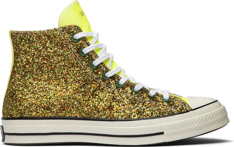 Кроссовки Converse JW Anderson x Chuck 70 High Glitter Pack - Gold Silver, золотой