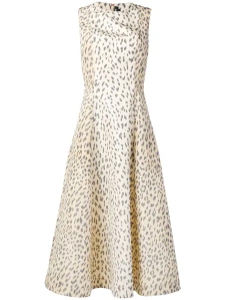 Calvin Klein 205W39nyc расклешенное платье с леопардовым принтом