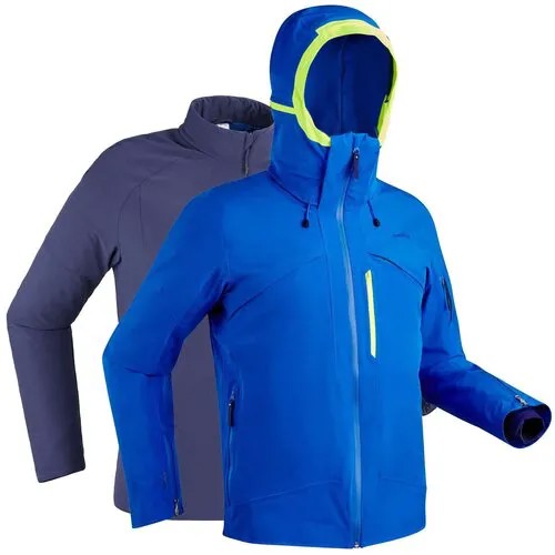 Куртка теплая лыжная для трассового катания мужская цвет бордовый размер XL RU 54 980 Х Decathlon