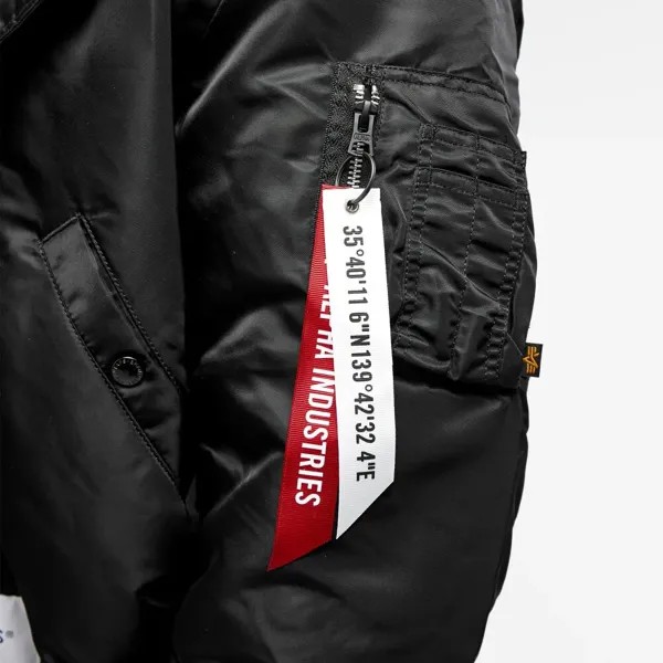 Wtaps Парка N-3B x Alpha Industries, черный