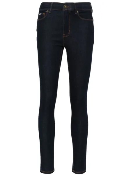 DKNY джинсы скинни с завышенной талией, синий