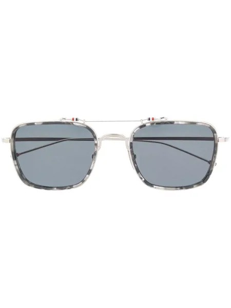 Thom Browne Eyewear солнцезащитные очки в прямоугольной оправе