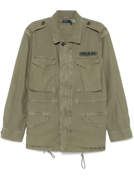 Polo Ralph Lauren куртка с нашивкой-логотипом, зеленый